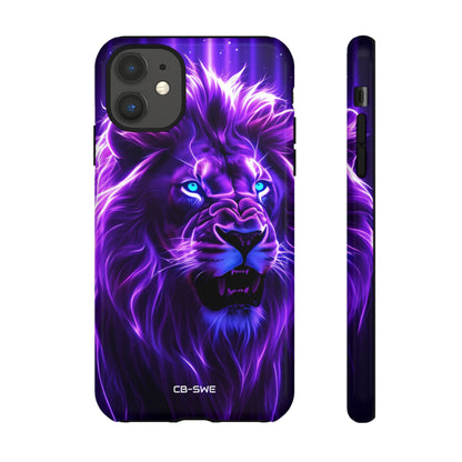 Neon Lion Majesty - iPhone Case
