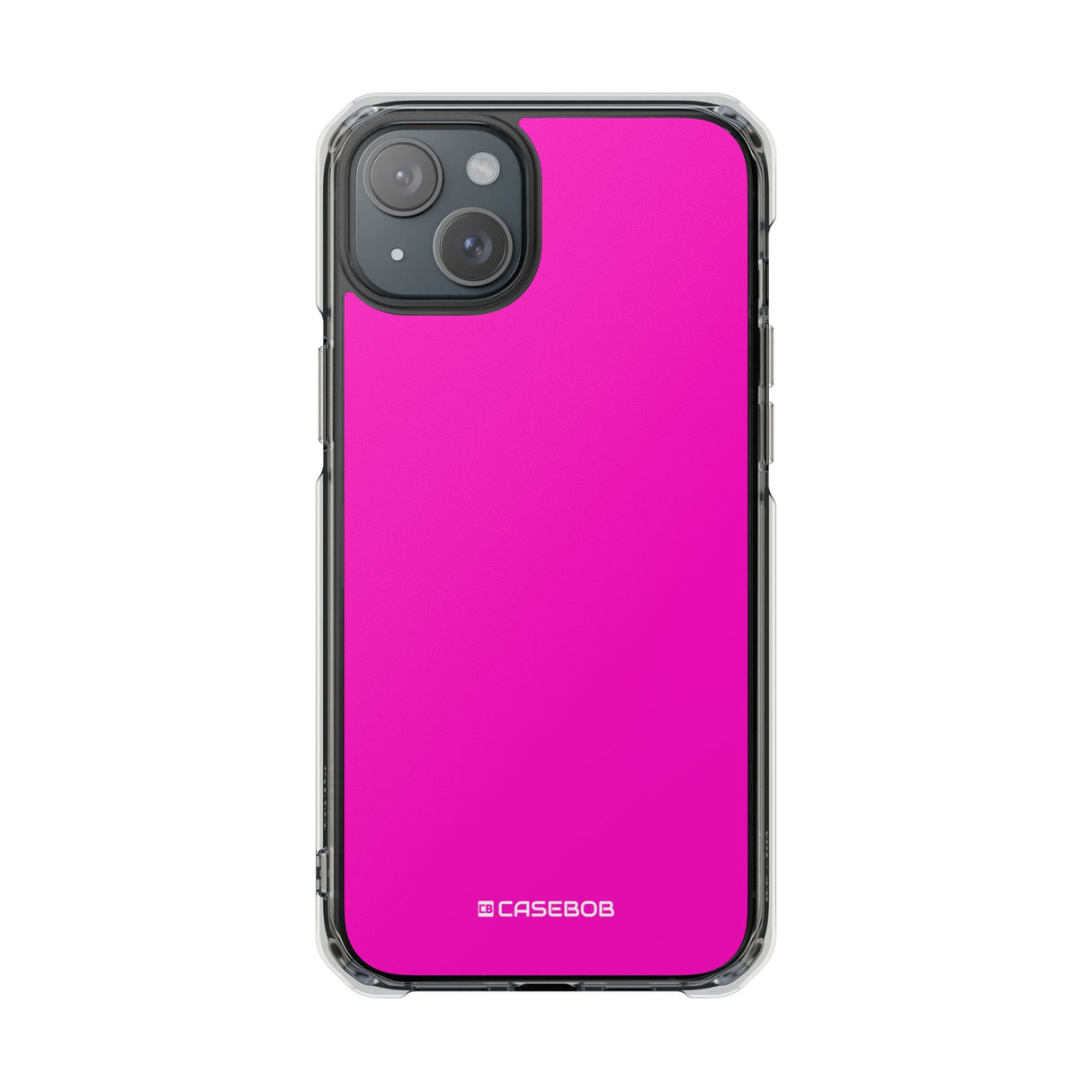 Shocking Pink | Handyhülle für iPhone (Clear Impact Case – magnetisch) 