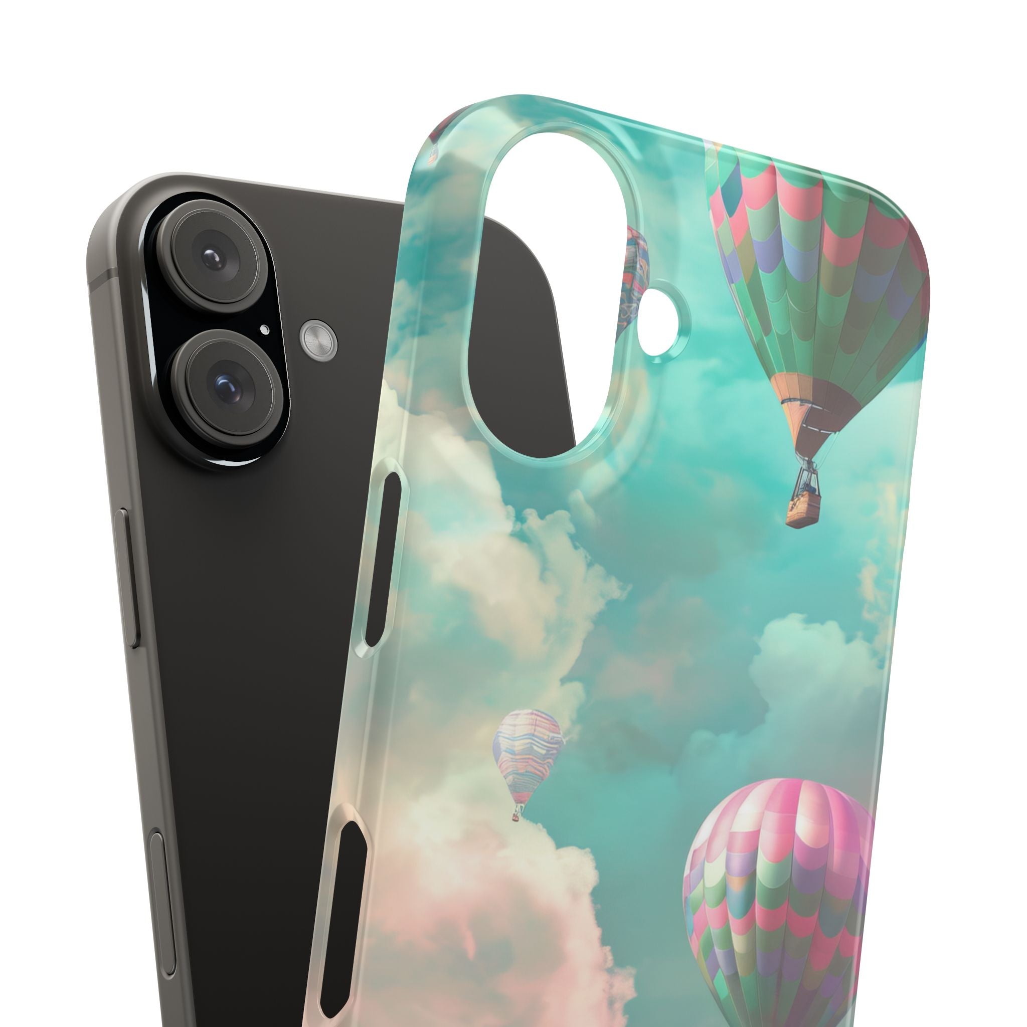 Pastel Balloon Adventure - Slim iPhone 16 Phone Case