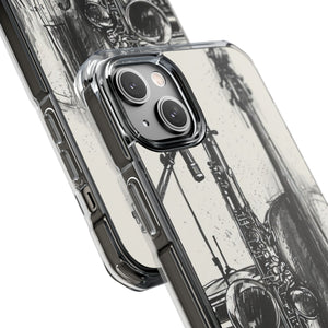 Jazz Ink Expressions - Phone Case for iPhone (Clear Impact - Magnetic)