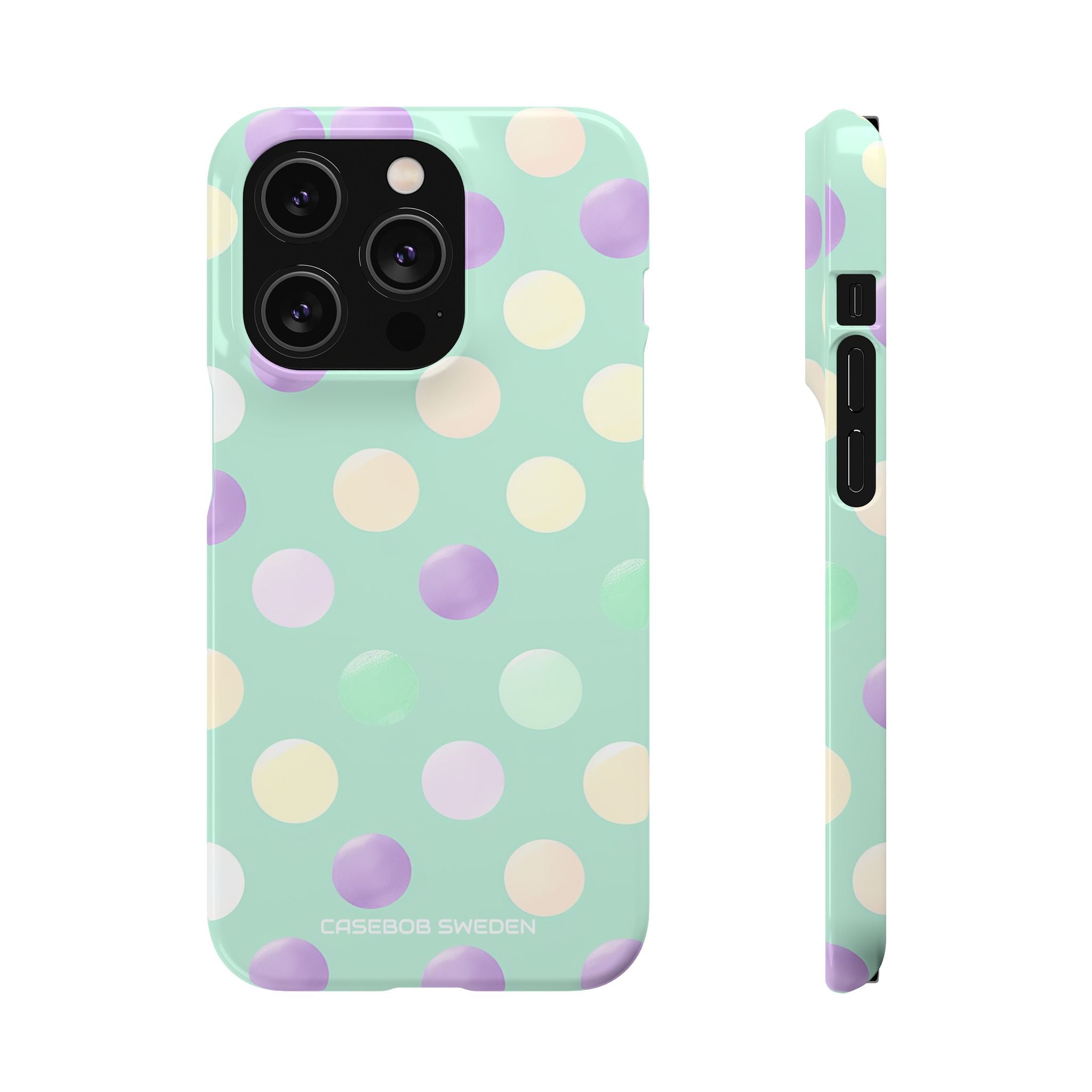 Pastel Polka Dots - Slim iPhone 14 Phone Case