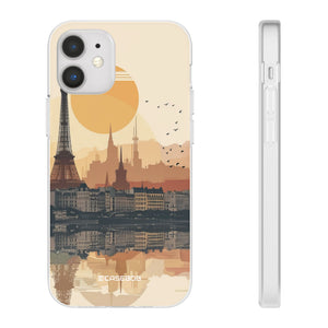 Parisian Sunset Serenity | Flexible Phone Case for iPhone