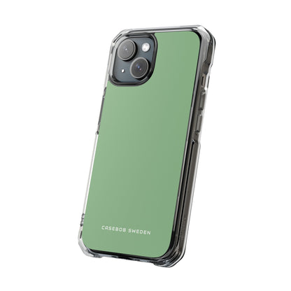 Dark Sea Green iPhone 15 - Clear Impact Phone Case