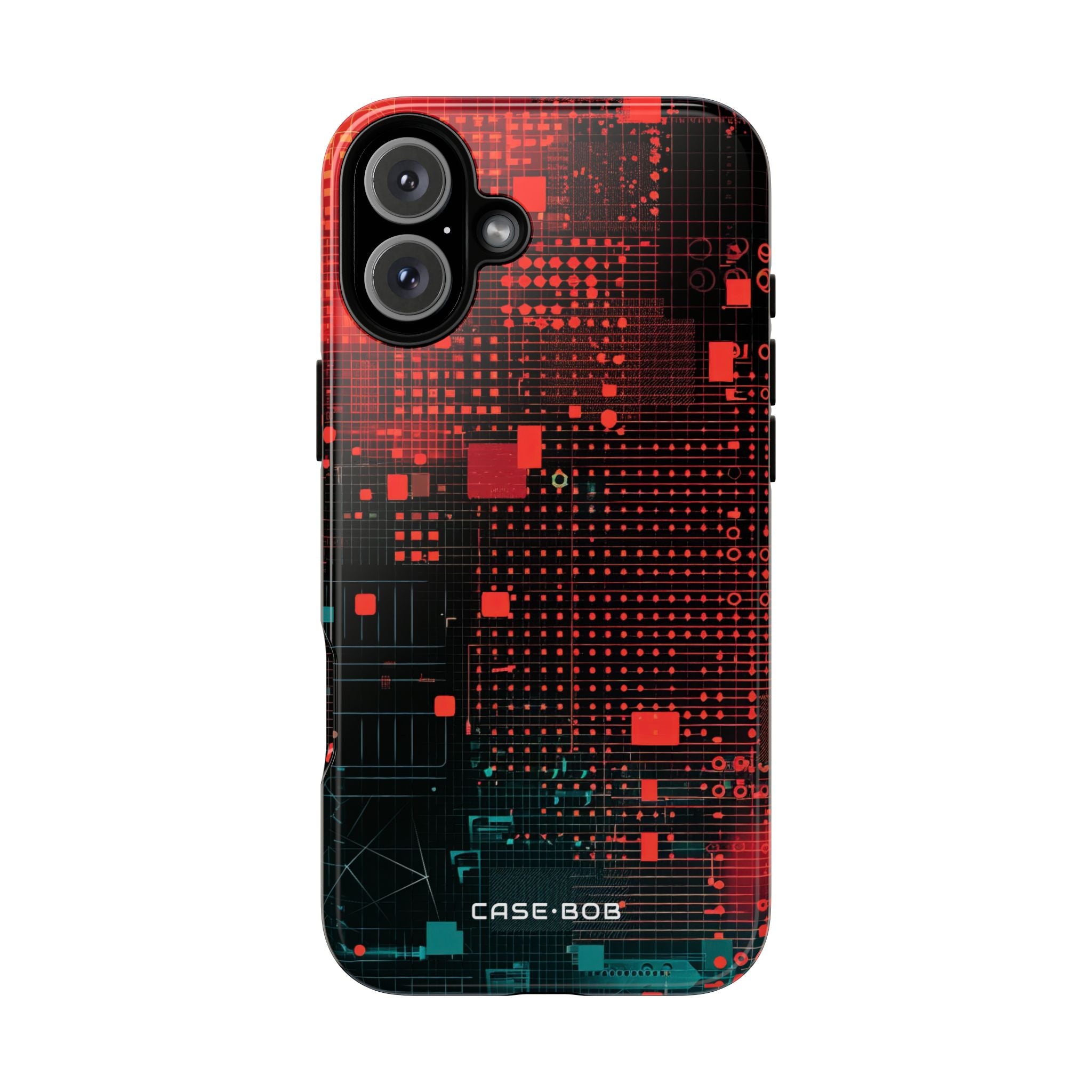 Crimson Circuit iPhone 16 Plus Case - Tough