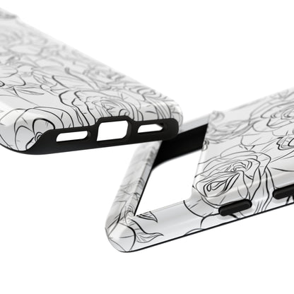 Intricate Rose Sketches - Google Pixel Case