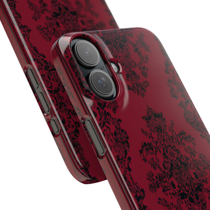 Gothic Crimson Elegance iPhone 16 - Slim Phone Case