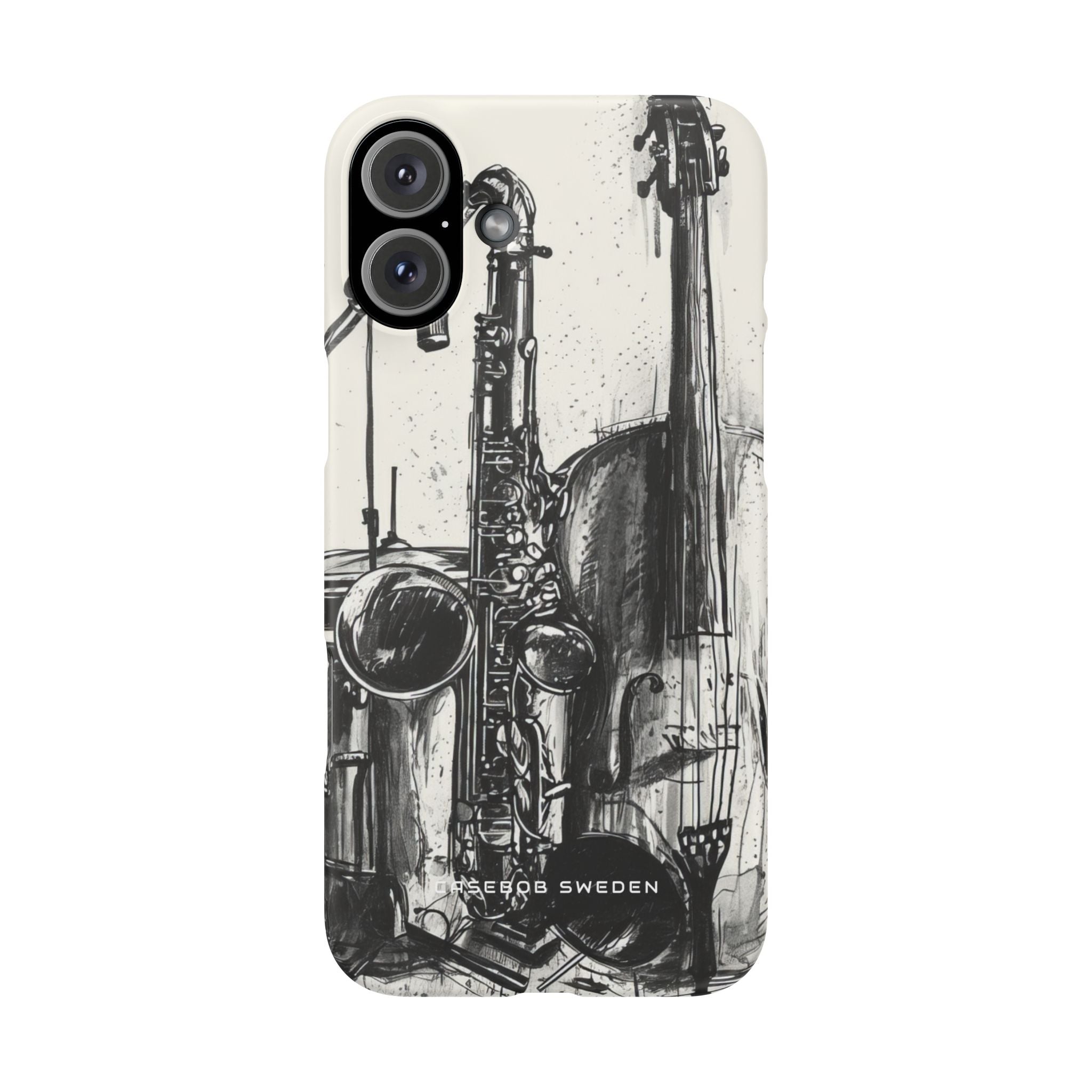 Jazz Instrument Line Symphony iPhone 16 - Slim Phone Case