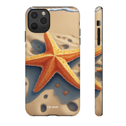 Starfish Rests On Sand - iPhone Case
