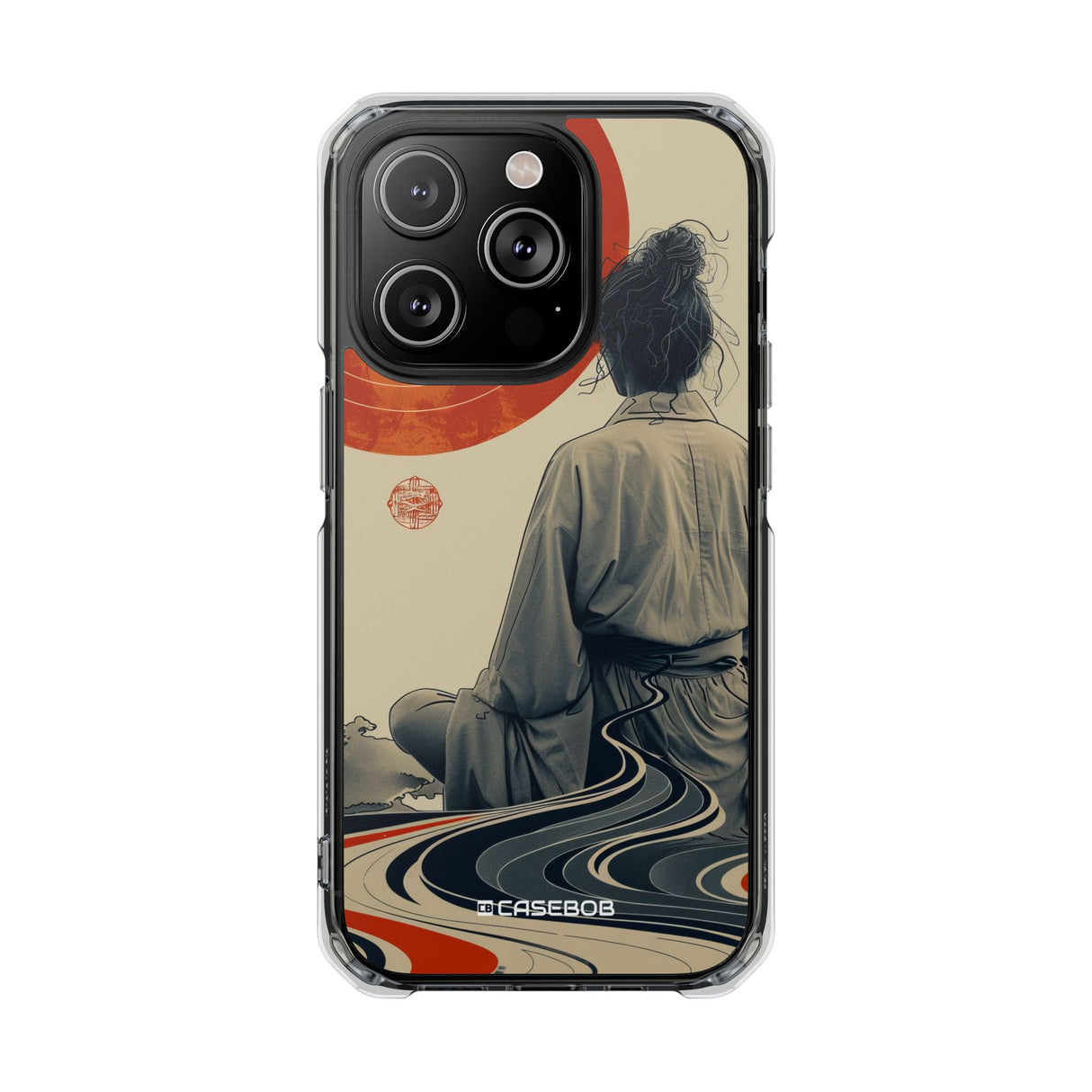 Zen Sun Serenity - Phone Case for iPhone (Clear Impact - Magnetic)