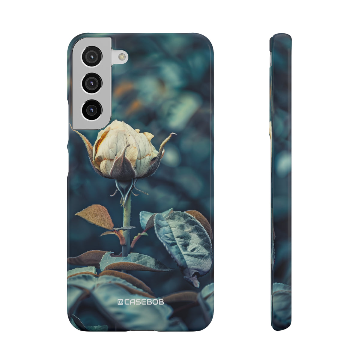 Teal Rosebud Serenade | Schlanke Handyhülle für Samsung