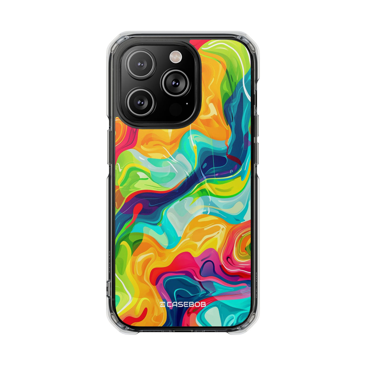 Bold Bright Patterns | Phone Case for iPhone (Clear Impact Case - Magnetic)