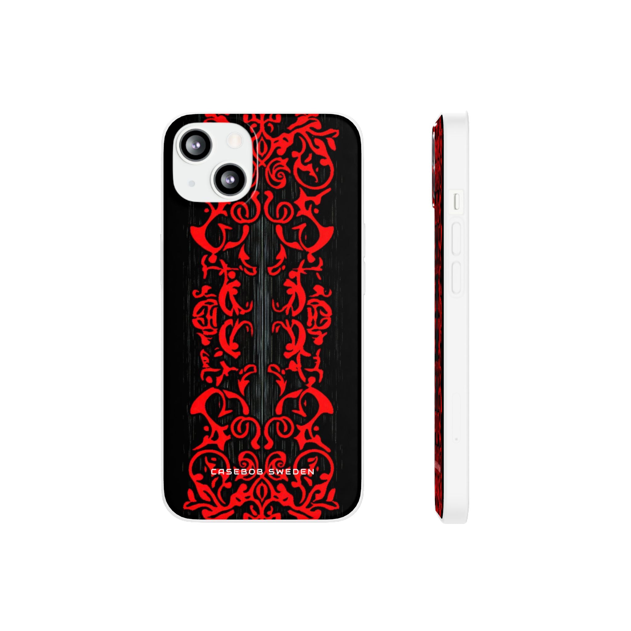 Gothic Crimson Symmetry iPhone 13 - Flexi Phone Case