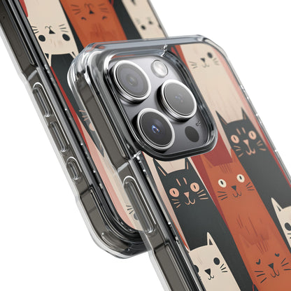 Elongated Cats Black iPhone 15 Pro Case - Impact