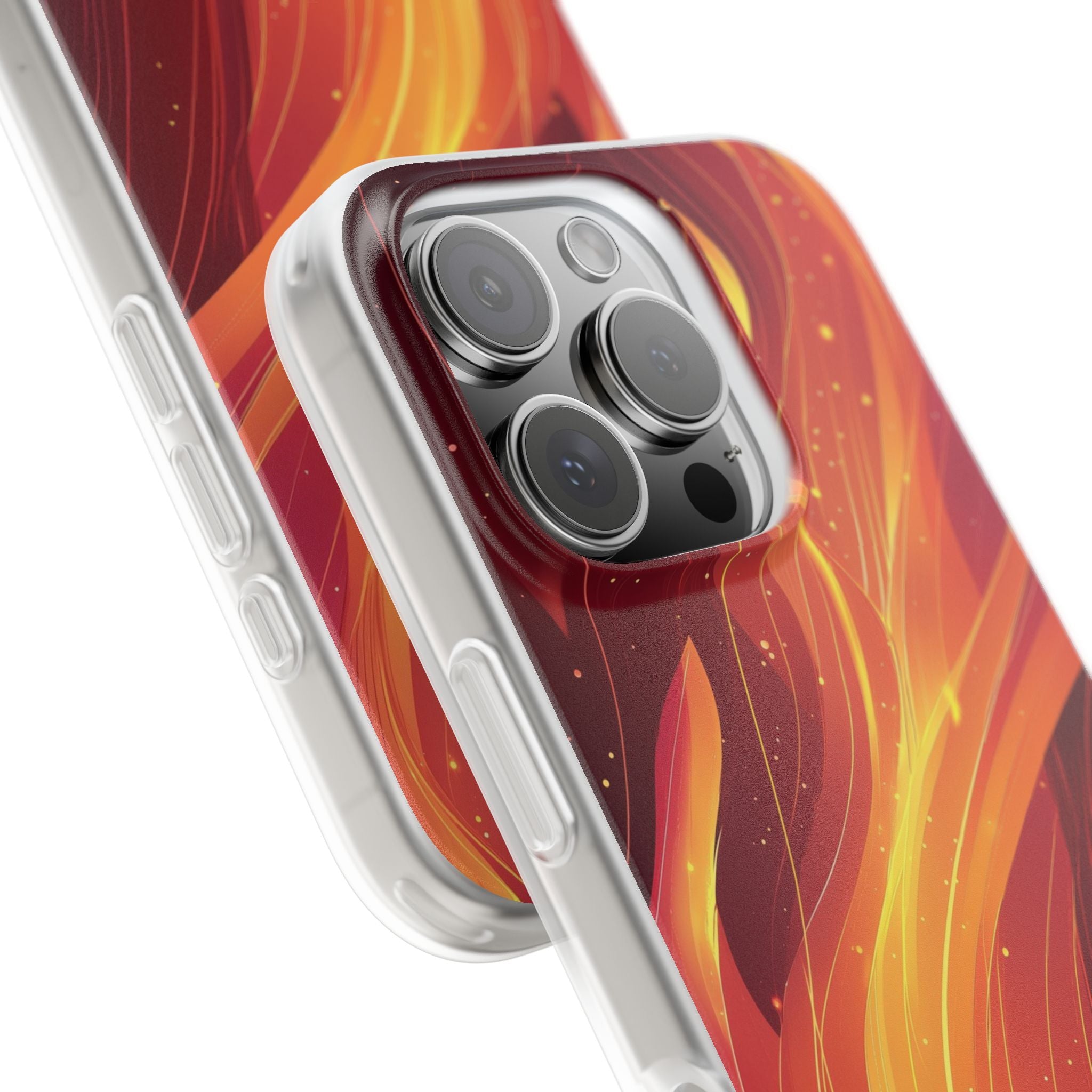 Flaming Flow iPhone 16 Pro Case - Soft