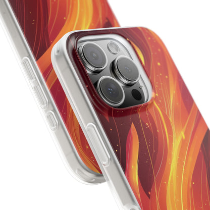 Flaming Flow iPhone 16 Pro Case - Soft