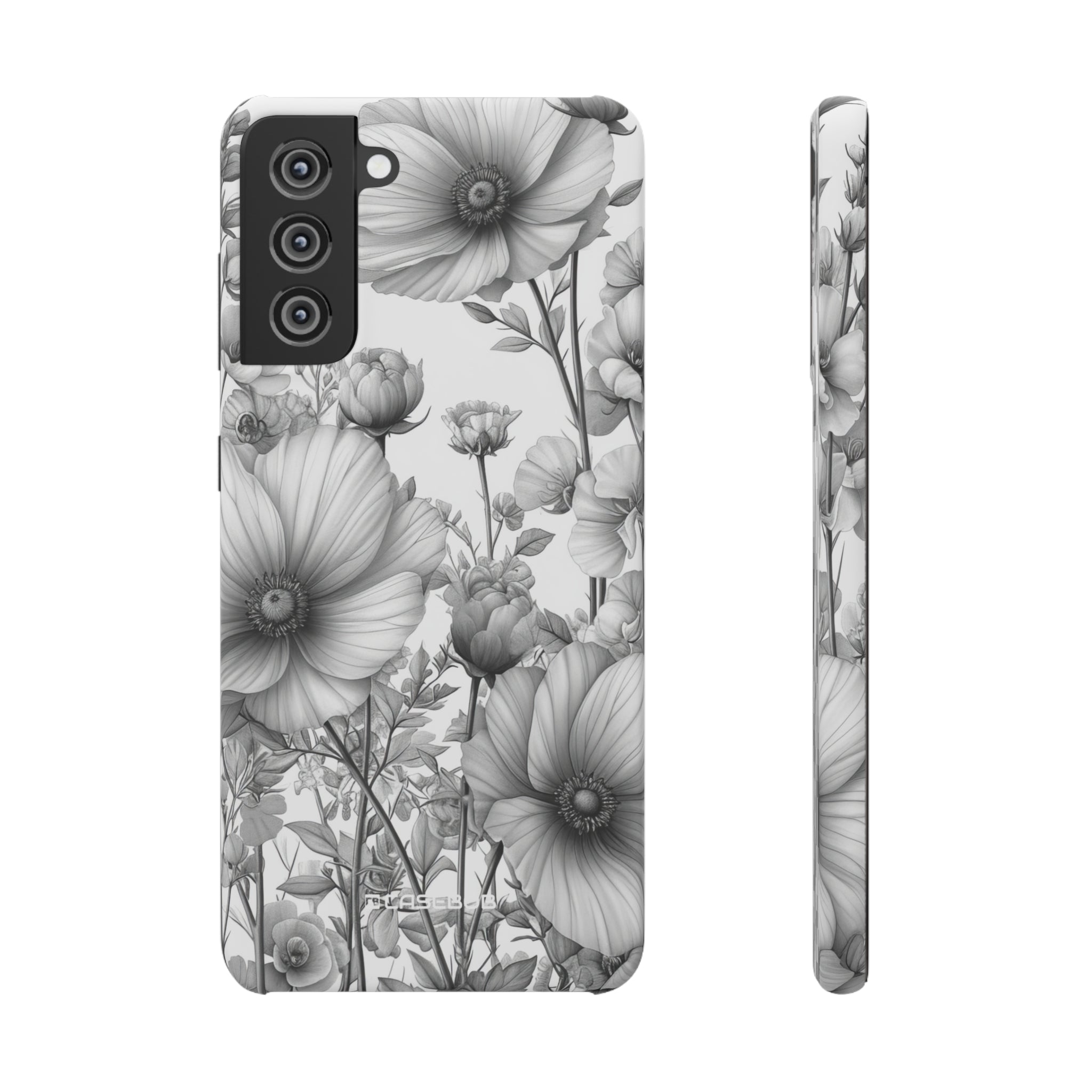 Monochrome Flora | Slim Phone Case for Samsung