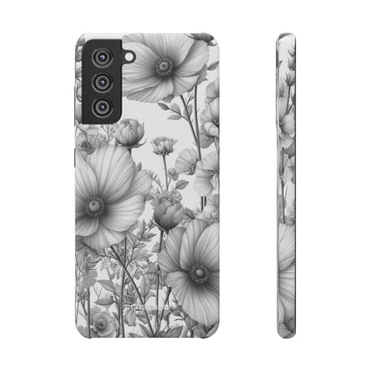 Monochrome Flora | Slim Phone Case for Samsung