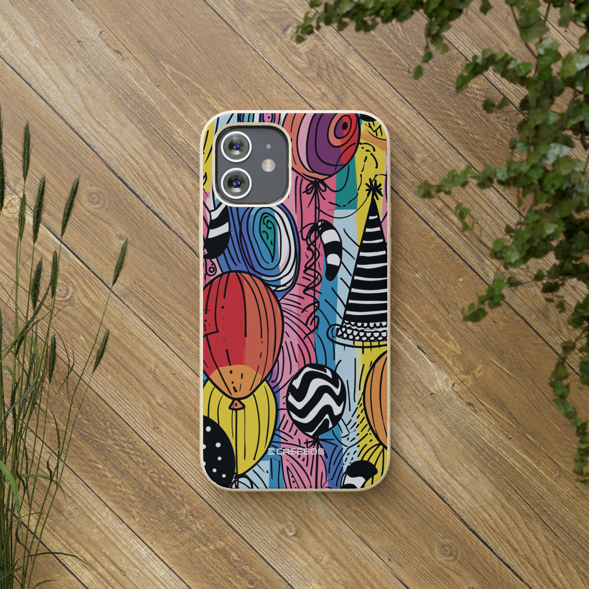 Vibrant Party Whimsy | Biodegradable Phone Case