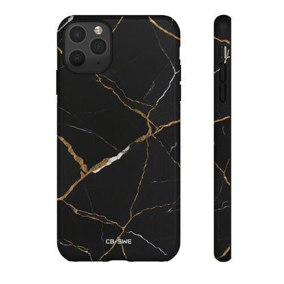 Golden Veins Emerge - iPhone Case