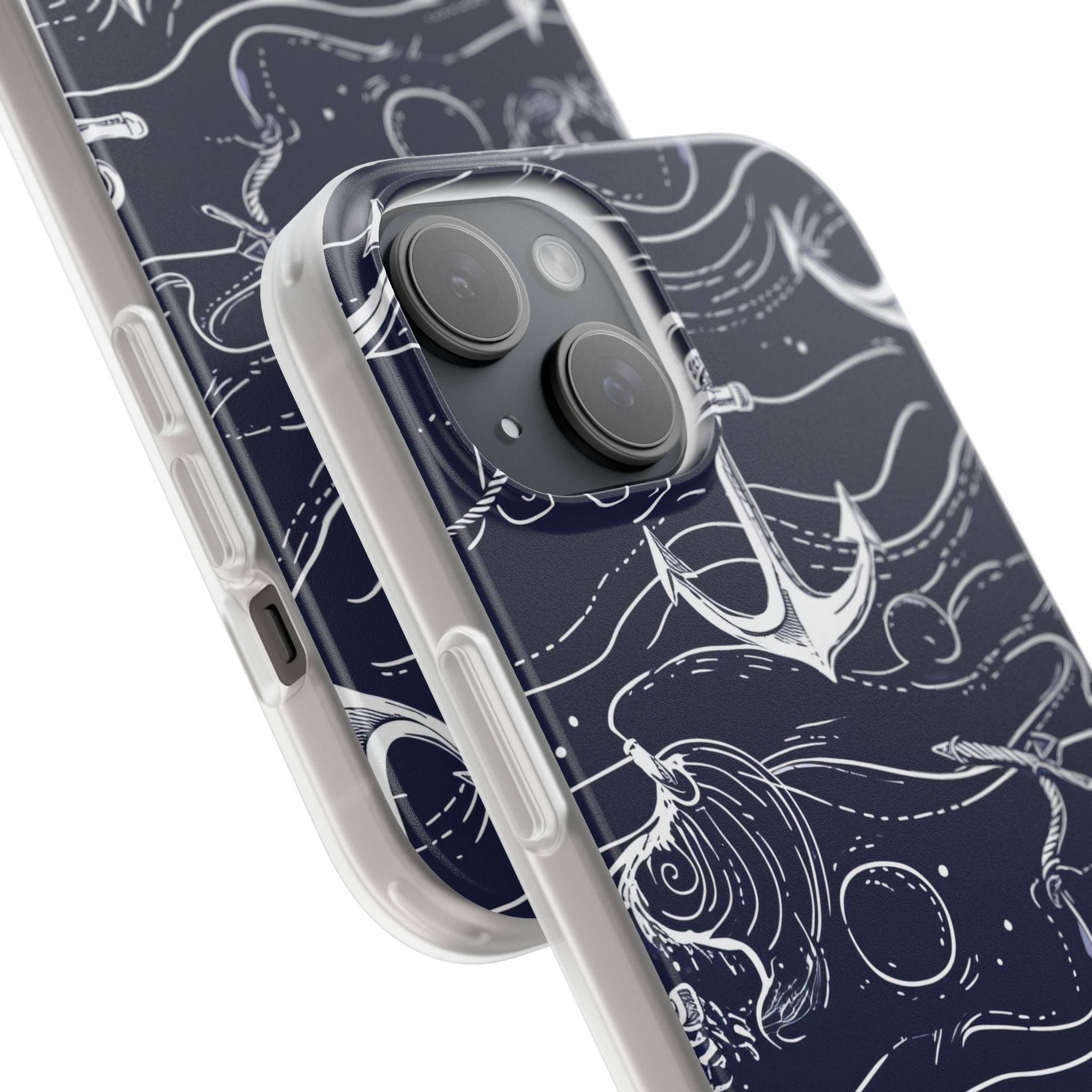 Gradient Anchorflow Waves iPhone 15 - Flexi Phone Case