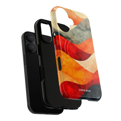 Cracked Wave Sunset iPhone 16 Case - Tough+