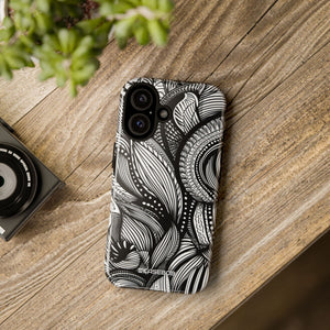 Fluid Monochrome: Intricate Patterns - for iPhone 16