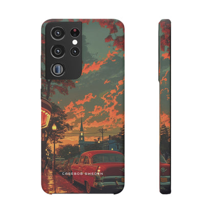 Mid-Century Nostalgia Streetscape Samsung S21 - Slim Phone Case