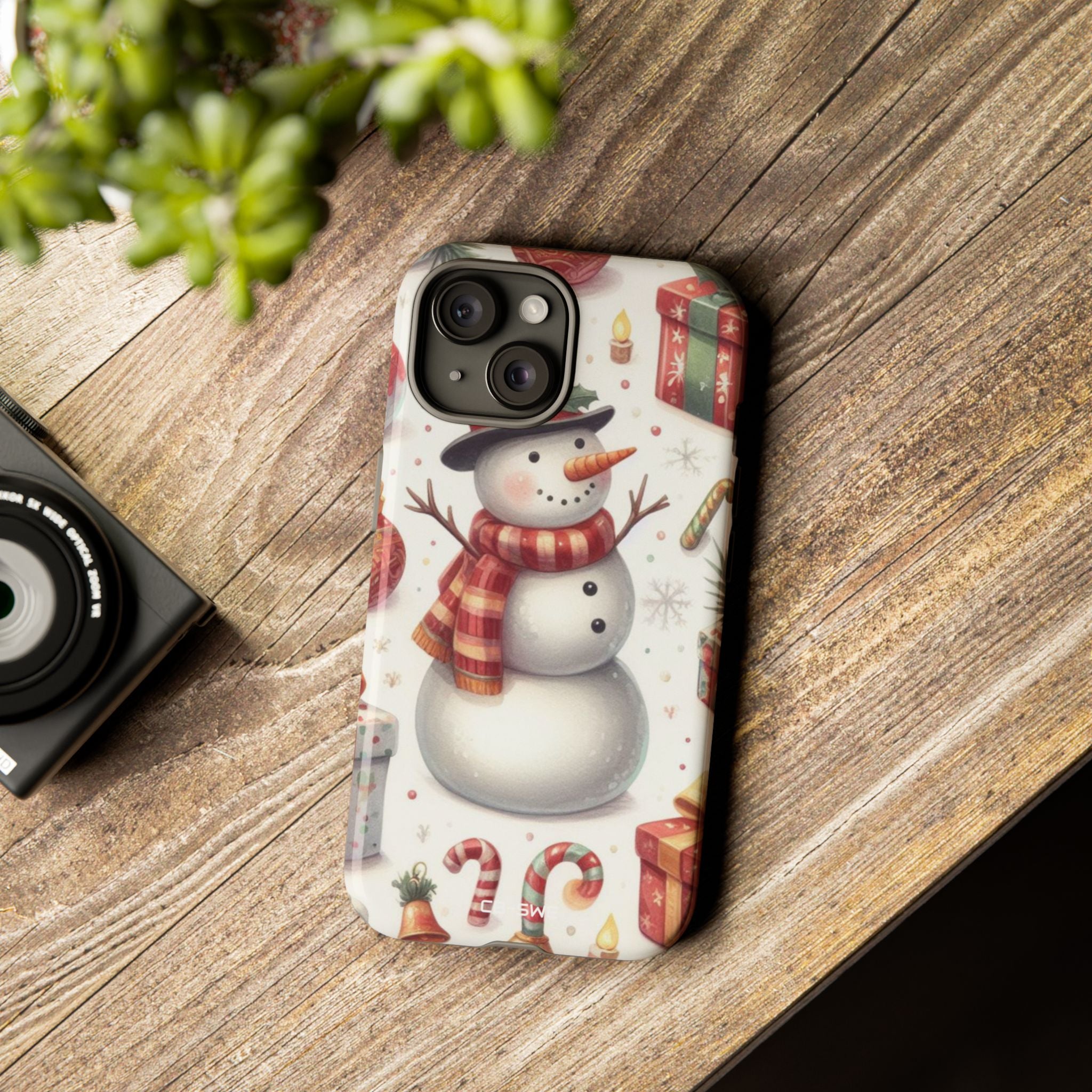 Snowman Welcomes Joy - iPhone Case