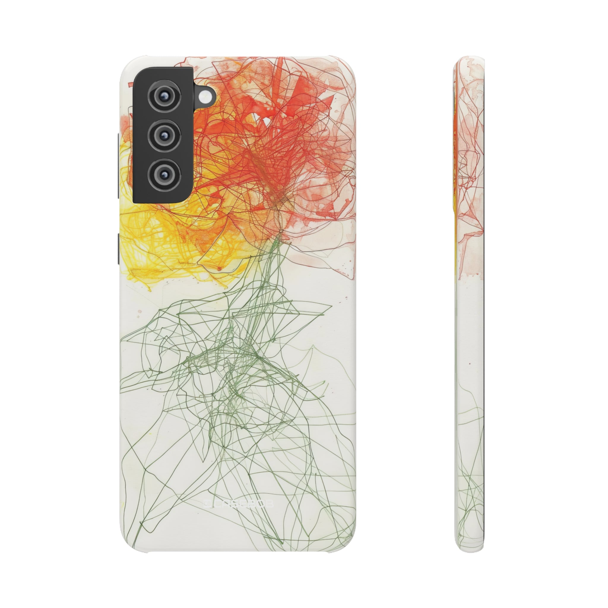 Fiery Blossom | Slim Phone Case for Samsung