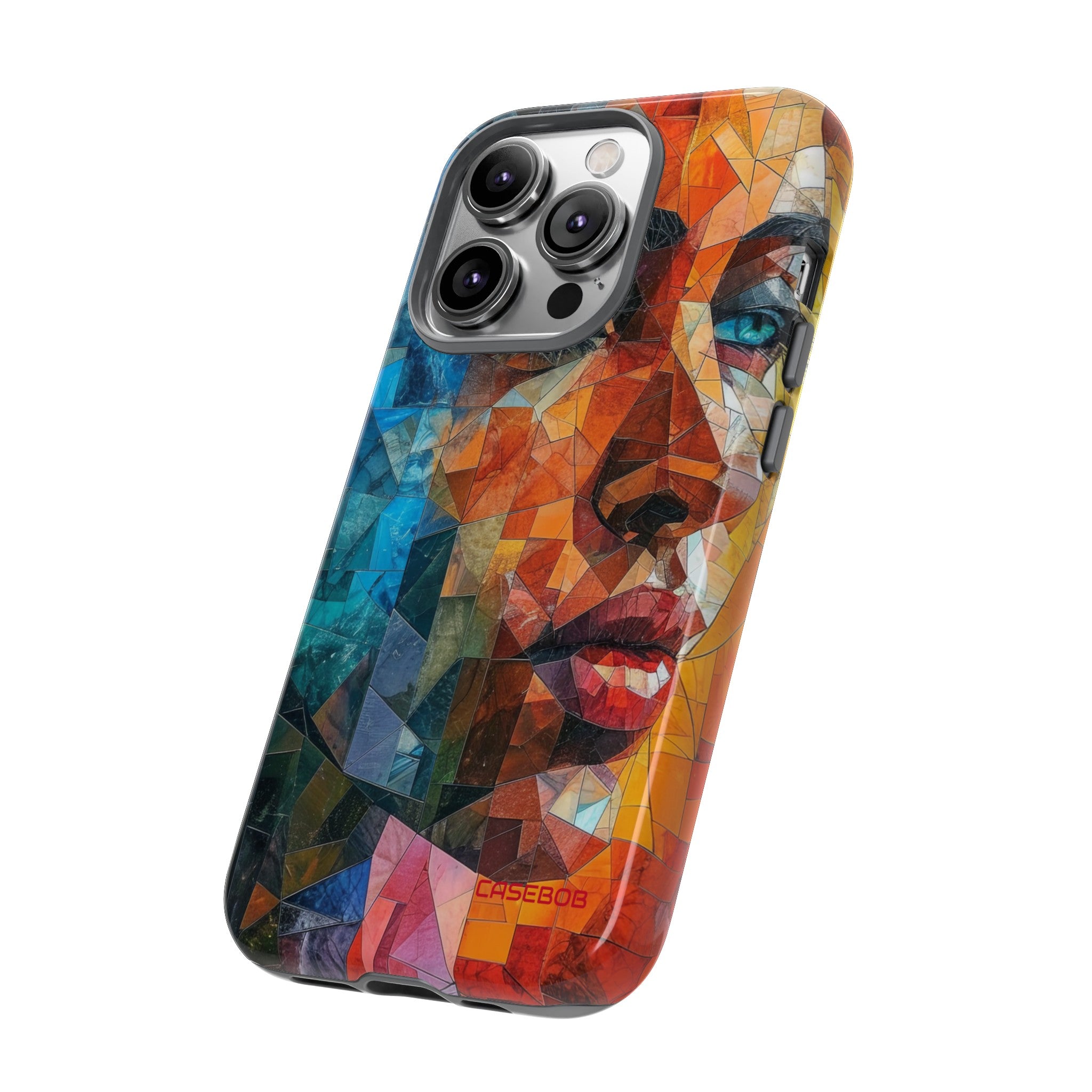 Geometric Fusion Lady - Protective Phone Case