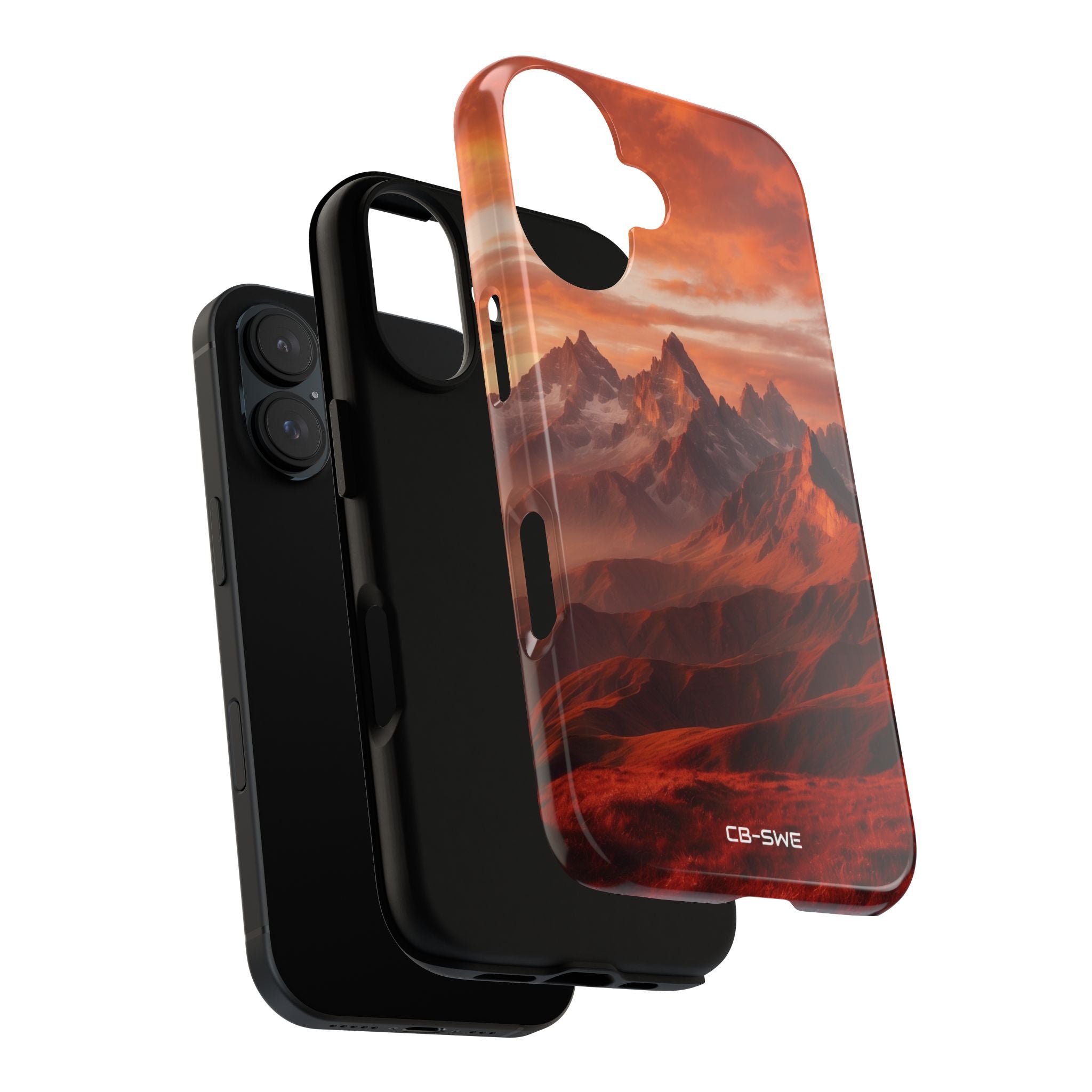 Mountain Peaks Glowing - iPhone Case