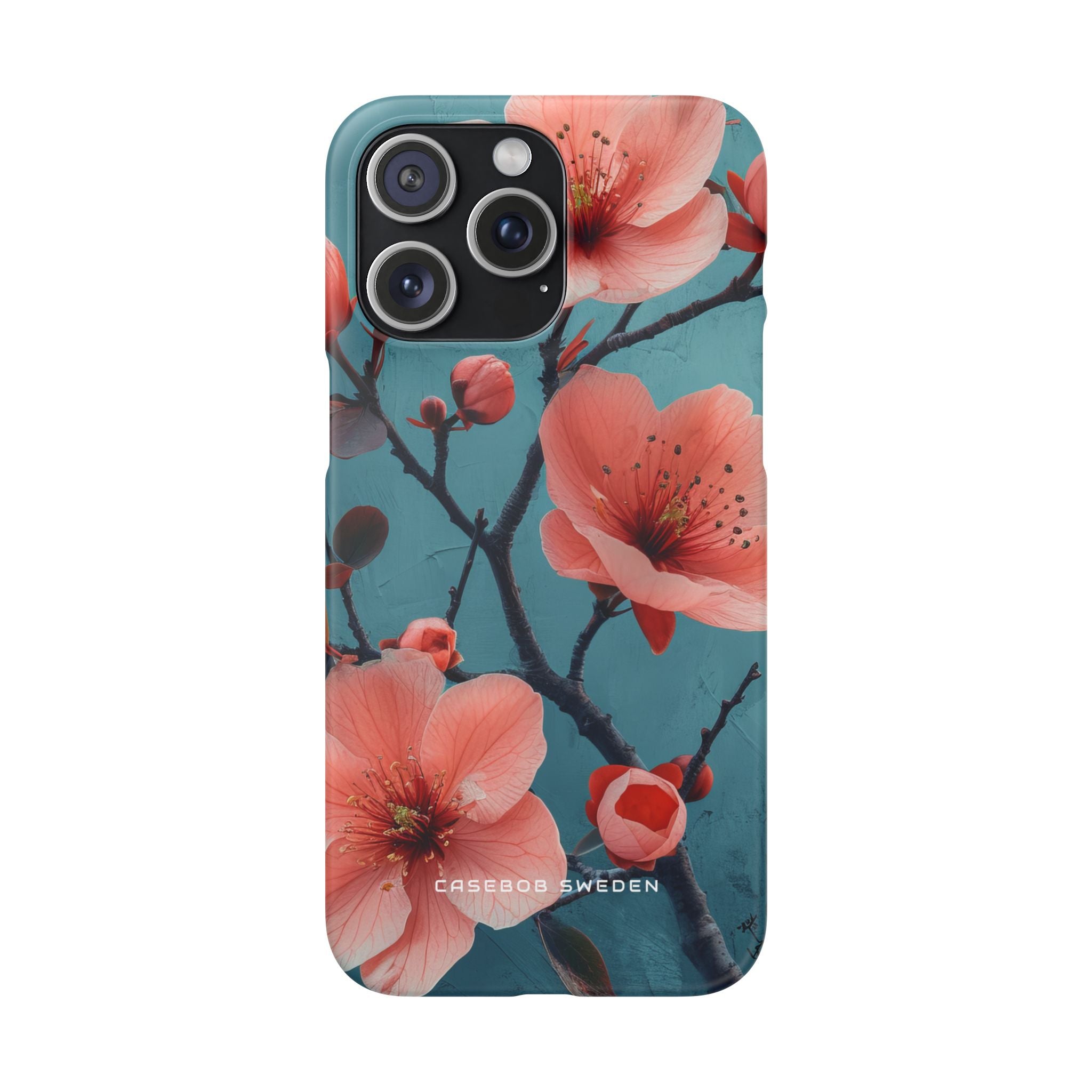 Floral Harmony Burst iPhone 15 - Slim Phone Case