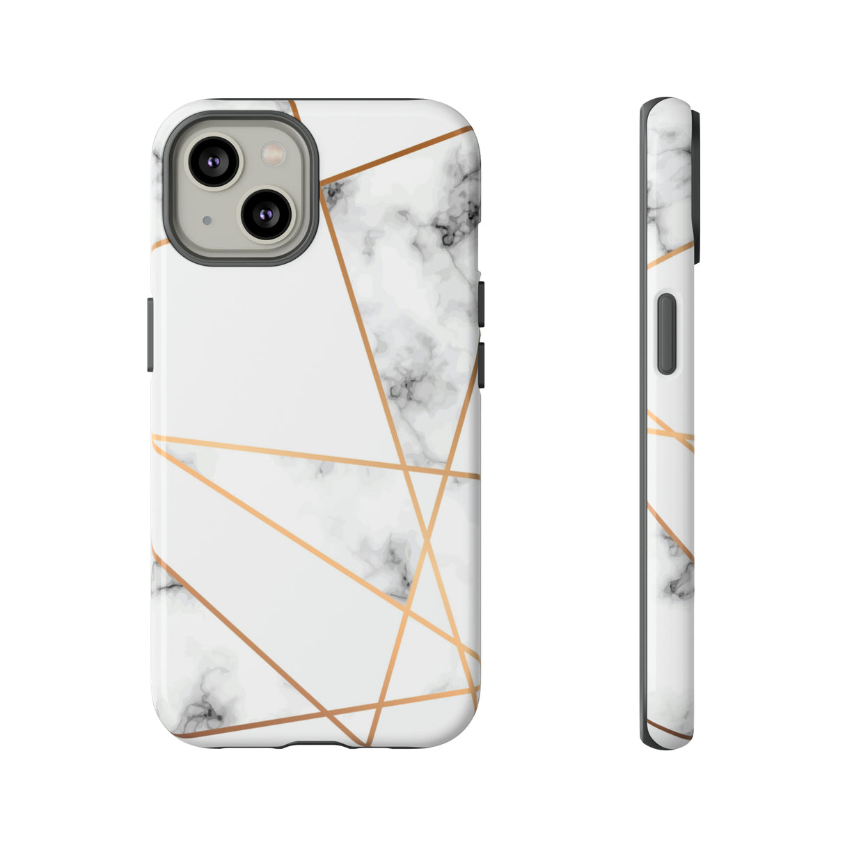 Marble Geometric - Protective Phone Case