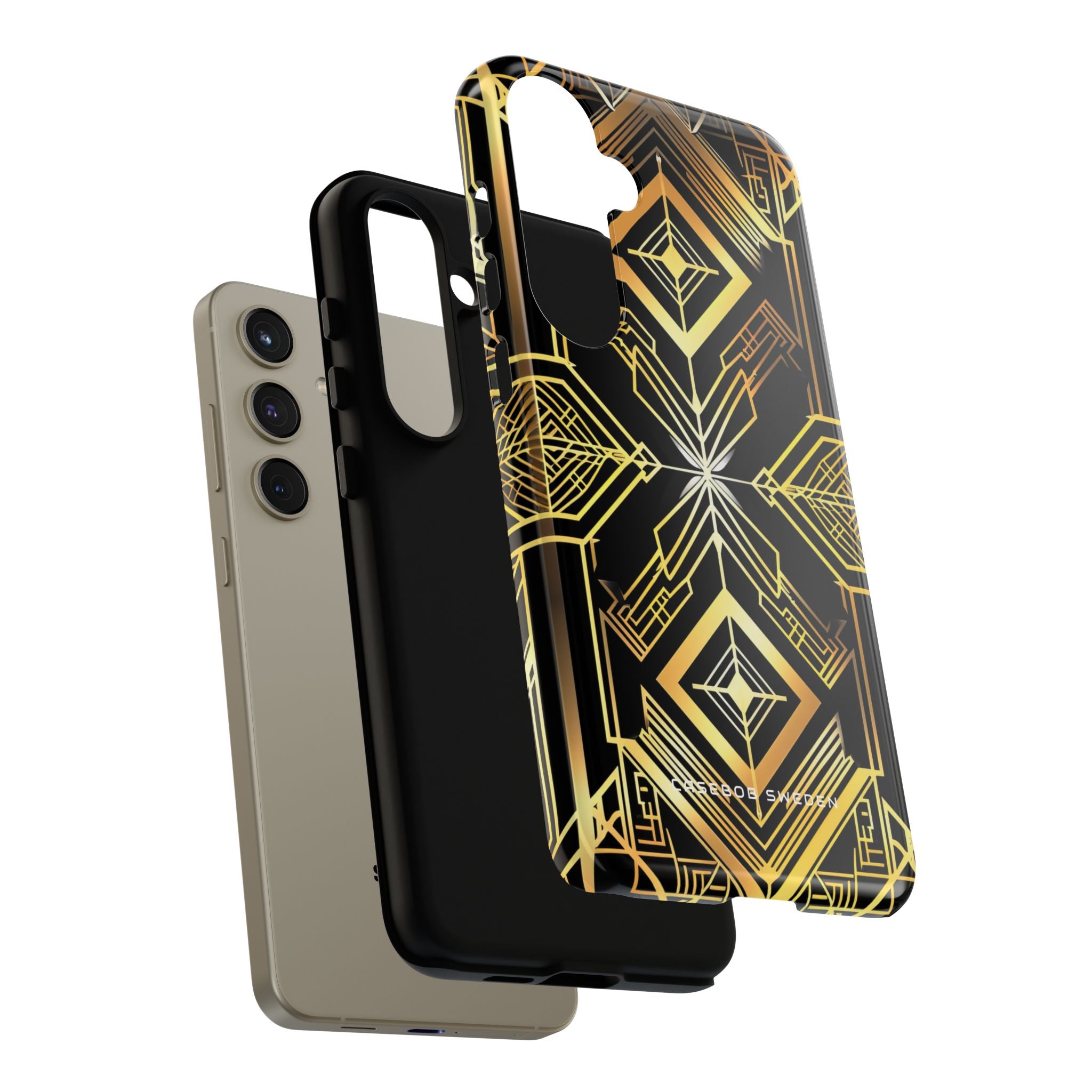 Golden Geometric Opulence Samsung S24 - Tough Phone Case