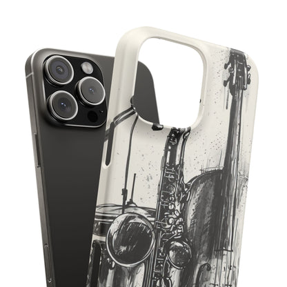 Jazz Instrument Line Symphony iPhone 16 - Slim Phone Case