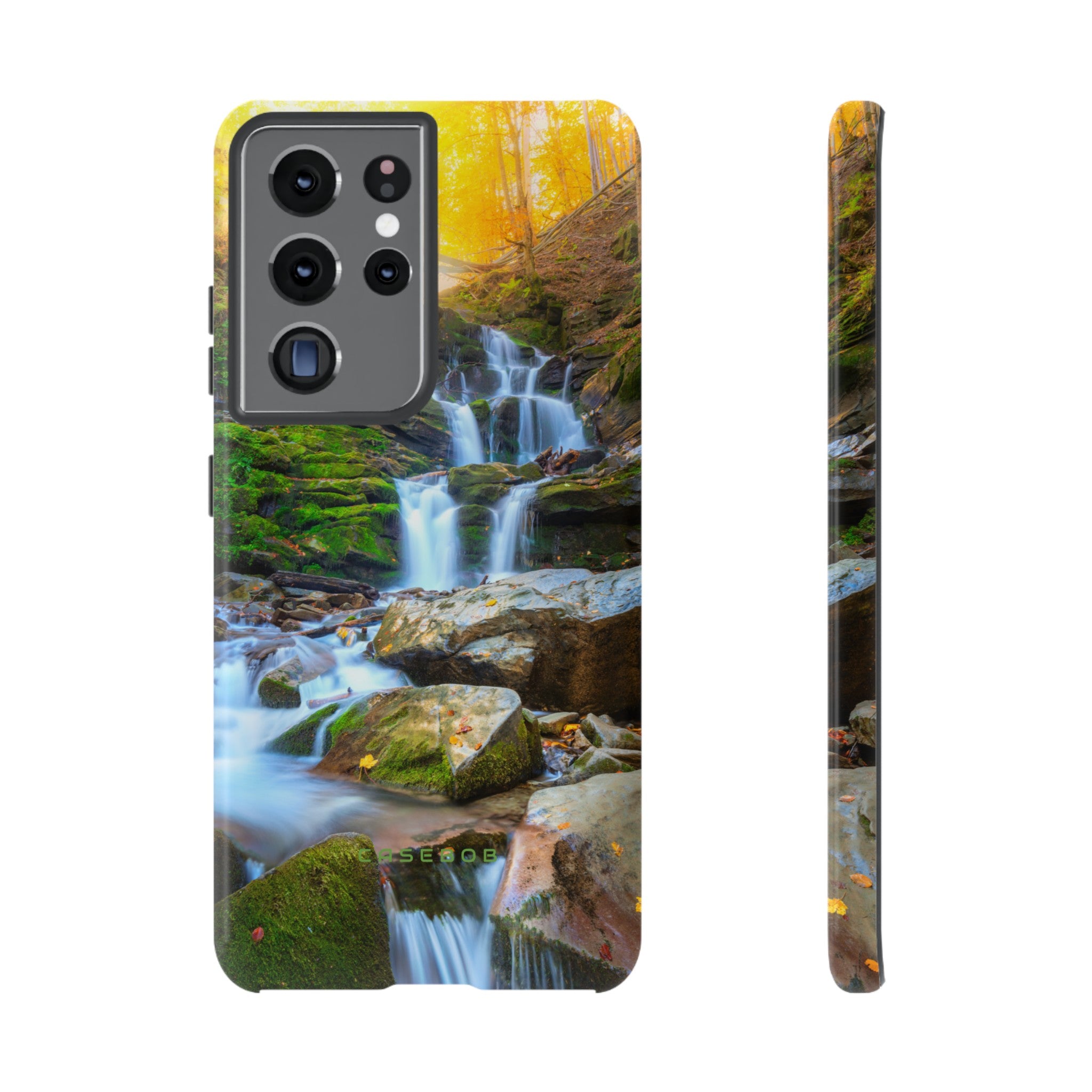 Autumn Mountain Waterfall - Protective Phone Case