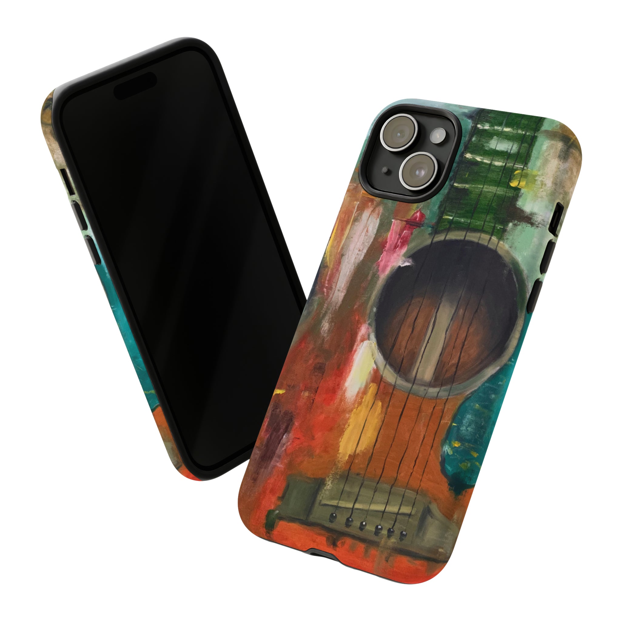 Oil painting - Guitar - Protective Phone Case