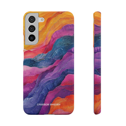 Vibrant Abstract Waves - Slim Samsung S22 Phone Case