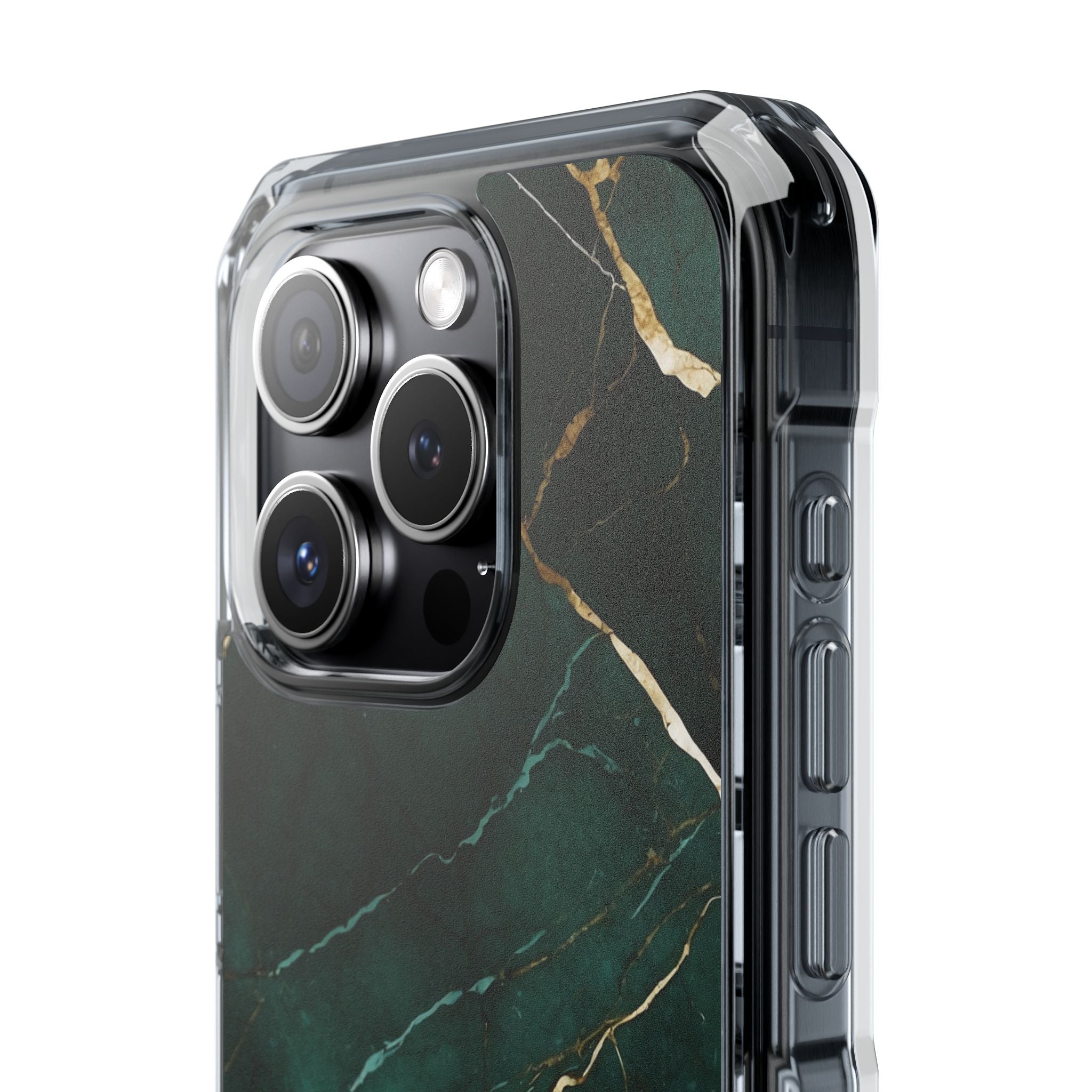 Emerald Veins Flow iPhone Case - Impact
