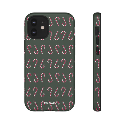 Candy Canes Aligned - iPhone Case