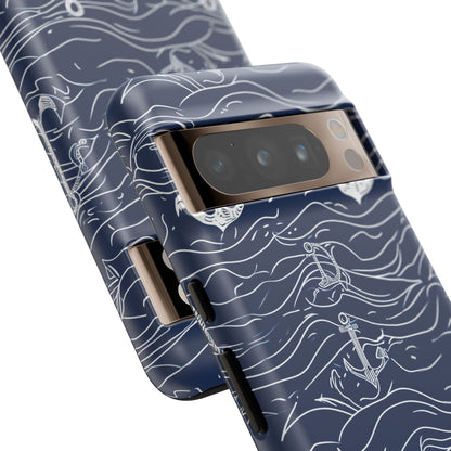 Nautical Whimsy: Anchors and Waves - for Google Pixel 8