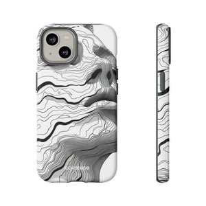 Topographic Serenity | Protective Phone Case for iPhone