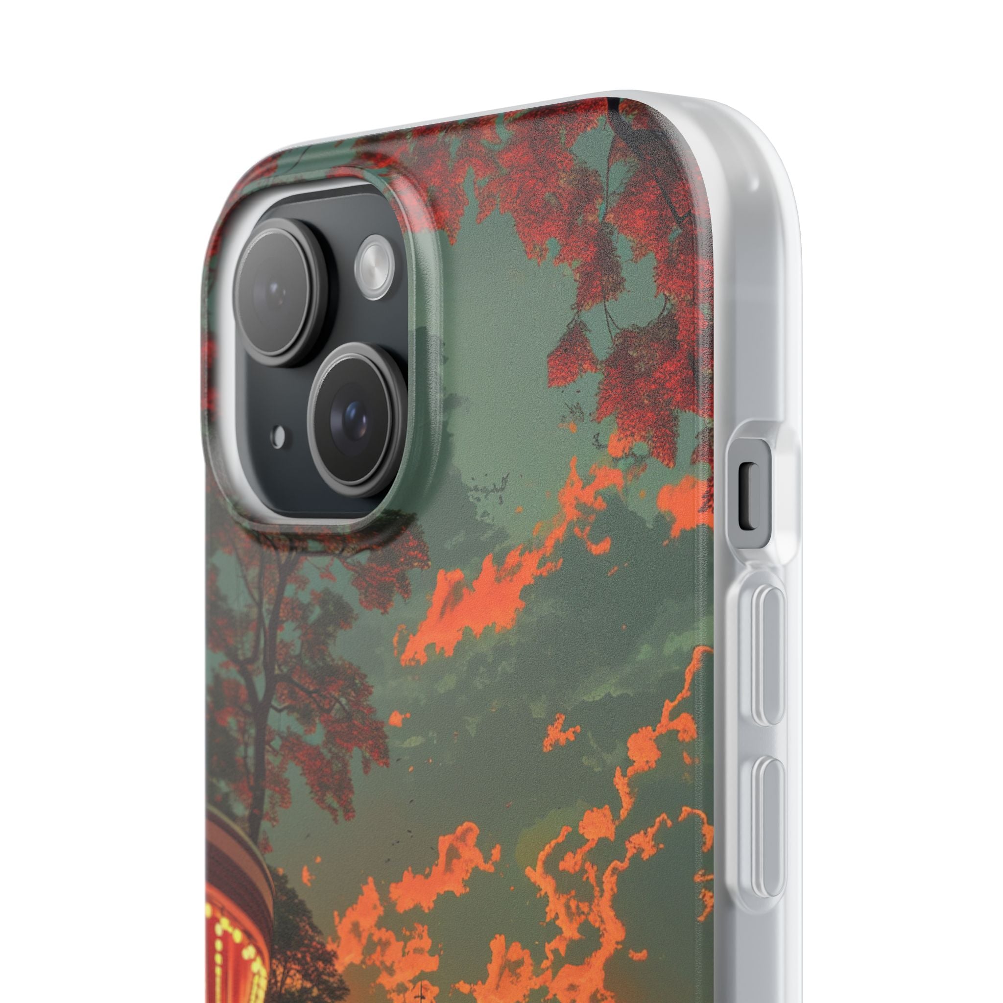 Mid-Century Nostalgia Streetscape iPhone 15 - Flexi Phone Case