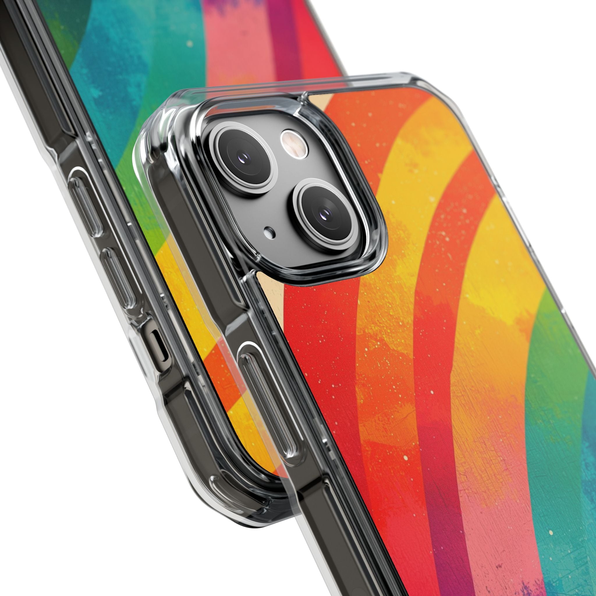 Textured Rainbow Arc iPhone 14 Case - Impact