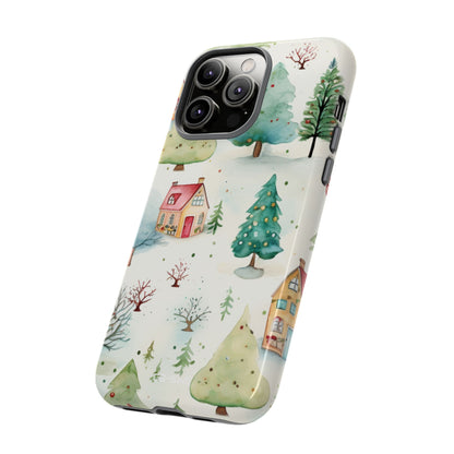 Winter Scene Glows - iPhone Case