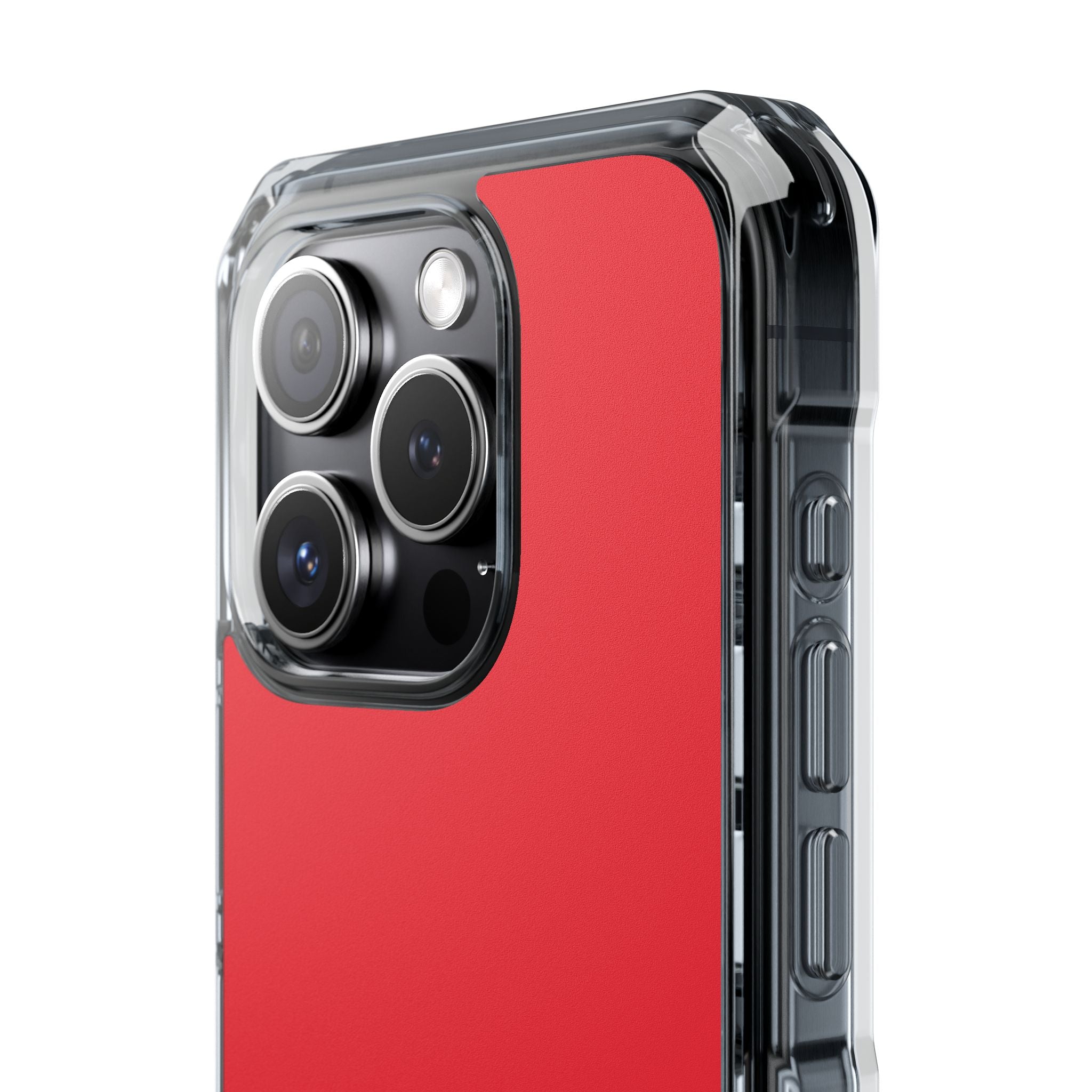 Imperial Red - Clear Impact Case for iPhone