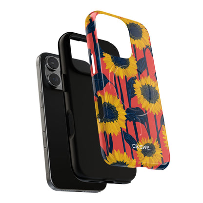 Sunflower Joy Coral iPhone 16 - Tough+