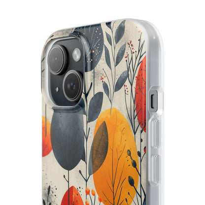 Vibrant Leaf Harmony iPhone 15 - Flexi Phone Case