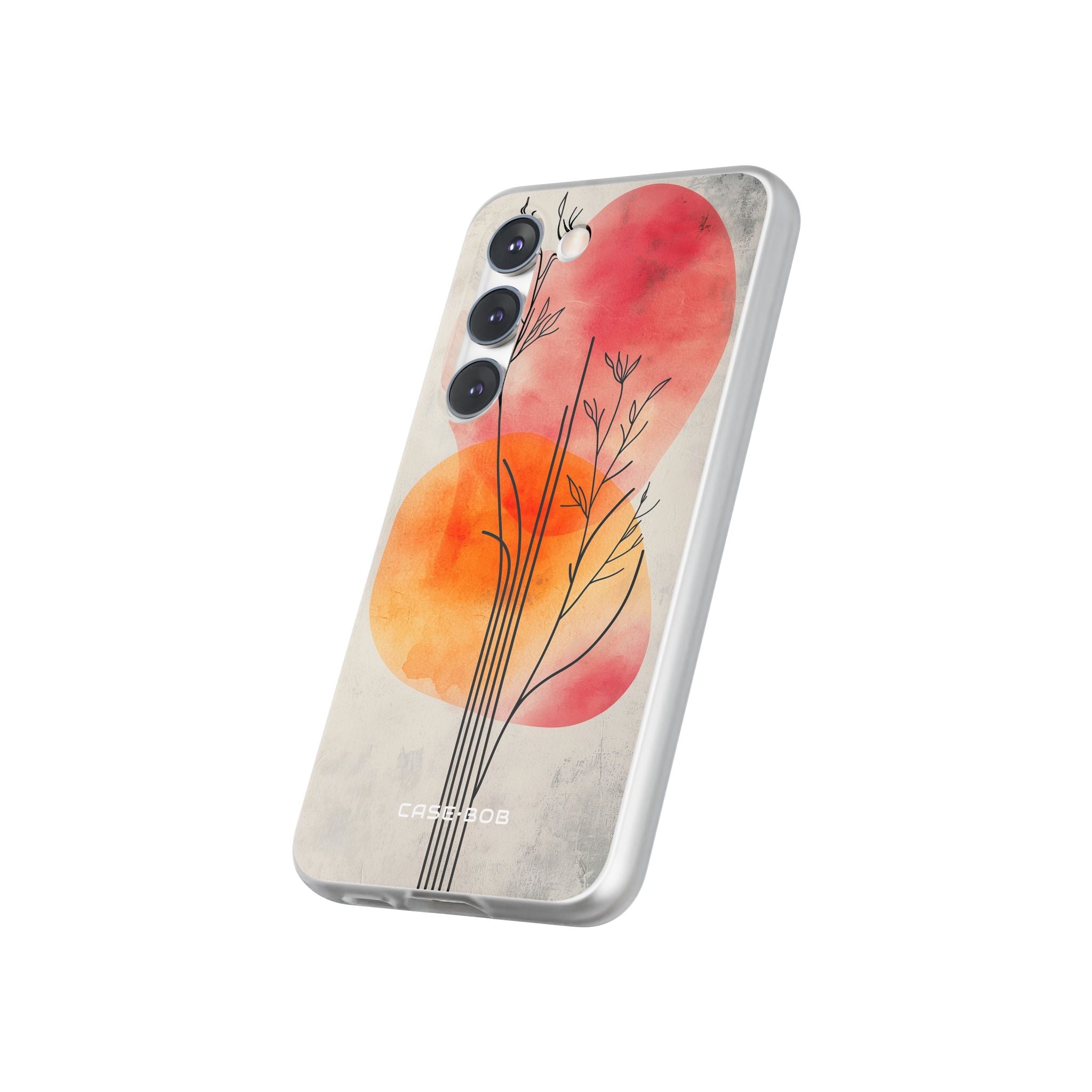 Curved Stem Sunset Samsung S23 Case - Soft