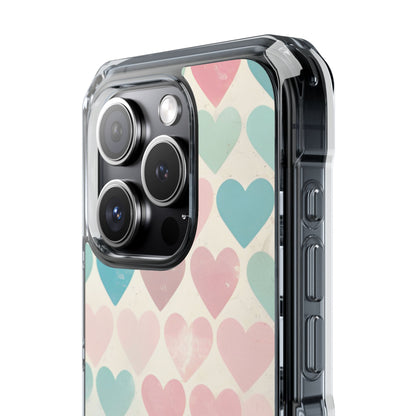 Retro Hearts Symmetry iPhone Case - Impact